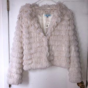 White Faux Fur Coat